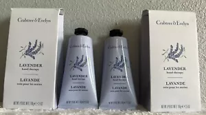 2X Crabtree & Evelyn LAVENDER Hand Therapy 3.5 oz- Sealed Under Cap-New In Box - Picture 1 of 4