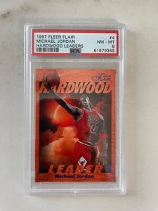 1997 Fleer Flair - Michael Jordan #4 Hardwood Leaders PSA 8 Chicago Bulls - Bild 1 von 2