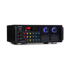 Amplifier Hi fi Stereo bluetooth Wireless USB AUX Radio 2x50 W Max. Mic - Black