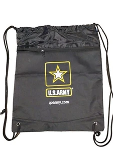 U.S. Army Draw String Bag Back Pack Black New Without Tags - Picture 1 of 7