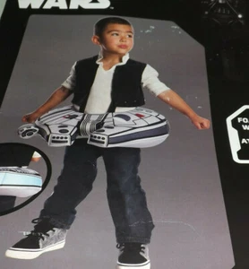 STAR WARS MILLENNIUM FALCON TODDLER COSTUME ONE PIECE FOAM SHIP SHIRT W/VEST NEW - Picture 1 of 4