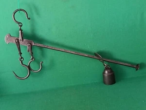 ANTICA BILANCIA STADERA PESASACCHI PESA FERRO BATTUTO PESATA DA 60 A 18 KG. CP53 - Foto 1 di 12