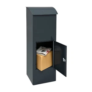 Mefa Paketbriefkasten Beech 458 Anthrazitgrau RAL 7016,Entnahme von hinten - Bild 1 von 4