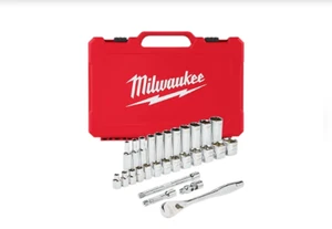 Juego de trinquete y zócalo de unidad de 3/8" milwaukee 48-22-9408 48-22-9408 48-22-9408 - SAE - Imagen 1 de 4