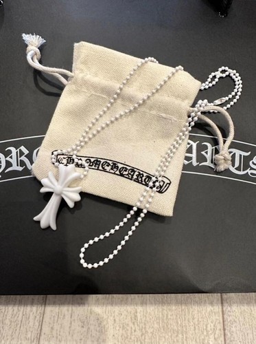 CHROME HEARTS Collana CUORI CROMATI 20° Anniversario Novità solo corpo bianco Nuova