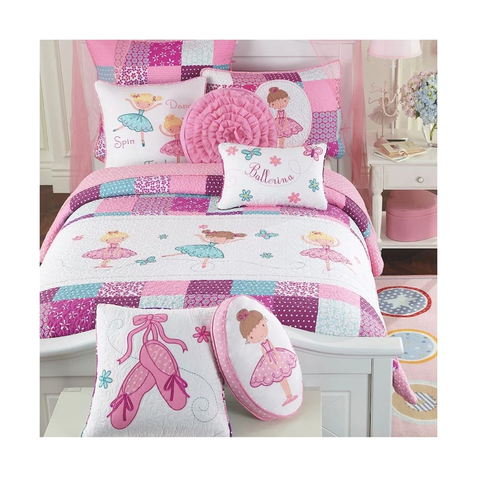 Acogedora Línea Hogar Moda Pequeña Bailarina Mariposa Floral Bordado 100% Algodón... Foto 1 de 4