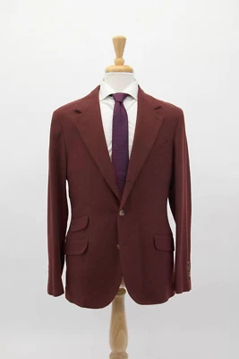 NUEVO CON ETIQUETAS $5995 Abrigo deportivo Brunello Cucinelli para hombre cachemir-seda-lana 50/40US A252 Foto 1 de 4