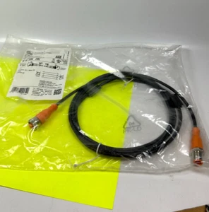 ifm Electronic EVC013 Connection Cable 2M Black 250V AC/300V DC- NEW Fast Ship - Picture 1 of 7