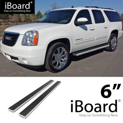 APS Board 6in Steel Polished Fit Chevy Avalanche Suburban GMC Yukon XL 00-20 - Imagem 1 de 4