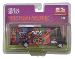 530011 AMERICAN DIORAMA FOOD TRUCK THE TACO TRUCK DAY OF THE DEAD 1:64 MODEL - Picture 1 of 2