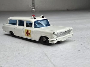 1960s Matchbox Lesney S&S Cadillac Ambulance Diecast Toy Red Cross Decals - Picture 1 of 13