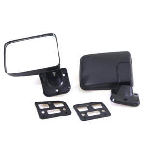 DOOR MIRRORS PAIRS MITSUBISHI L200 NEW WARRIOR STRADA G-CAB K74 K75 PICKUP BLACK - Picture 1 of 6