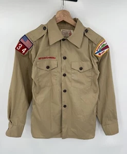 Boy Scouts of America Cub Scout Uniform Youth Shirt Long Sleeve USA Size Medium - Picture 1 of 6