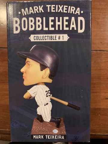 New York Yankees Mark Teixeira BOBBLEHEAD SGA Bobble NIB #1 In Series Cover