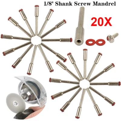 20 Pcs Screw Mandrel 3mm Shank Cut-off Wheel Holder For Dremel Rotary Shaft Tool - Image 1 of 4