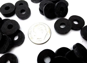 Rubber Washer Spacer 3/16" ID 1/2" OD 3/32" Thick Resists Ozone UV Durable EPDM - Picture 1 of 12