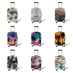 Beach Tree Elastic Luggage Protector Cover Suitcase Anti Scratch Fit 18"-32" - Picture 1 of 23