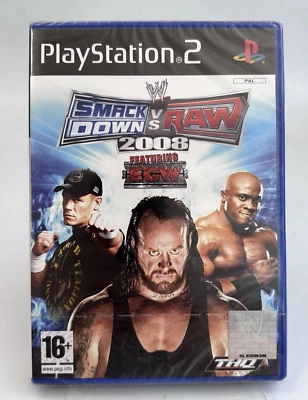PS2 WWE Smackdown Vs Raw 2008, New And Factory Sealed - Image 1 of 4