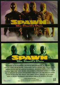 SPAWN THE MOVIE Inkworks 1997 THE DEVIL'S OWN Foil Chase Card (from Packs) #1/1 - Picture 1 of 2