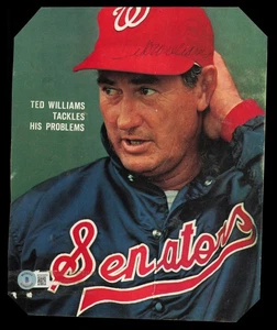 Ted Williams Signed 8x10 Sports Illustrated Cover Senators Beckett #AD43450 - Picture 1 of 3