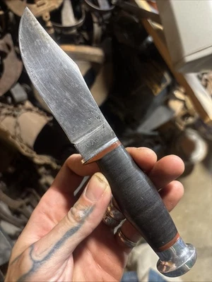 Vintage Case XX Tested Fixed Blade Hunting Knife With No Sheath - Image 1 of 4