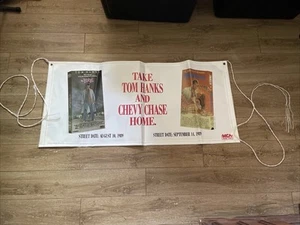 Vintage Movie Store Vinyl Banner Display The Burbs Tom Hanks Fletch Lives - Picture 1 of 10