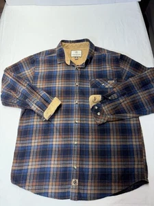 Legendary Whitetails Men’s Large Flannel Shirt Blue And Brown Plaid - Picture 1 of 8