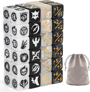48 Pieces Abilities Keywords Counter Dice MTG Dice 1/+1 Counters Bulk Creature - Picture 1 of 7