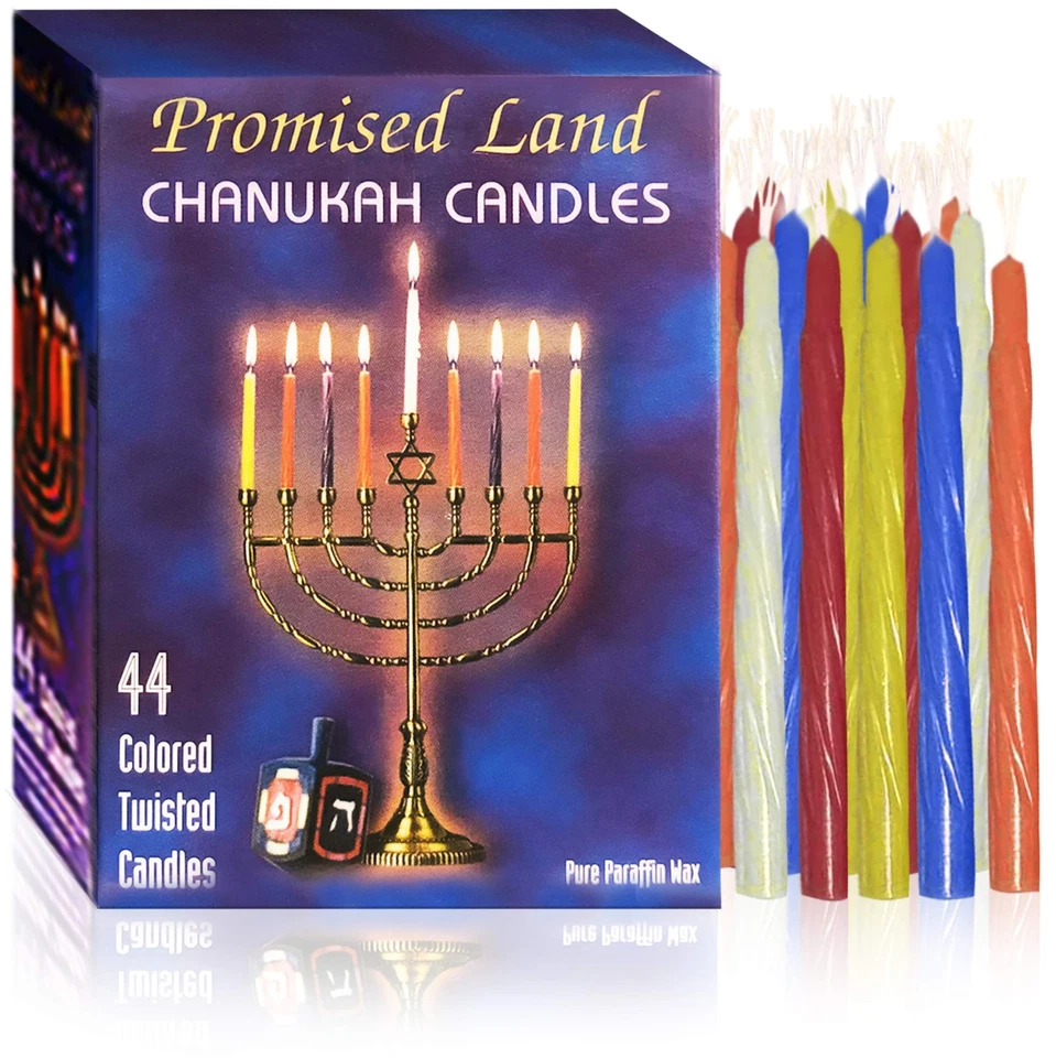 Promised Land Chanukah Candles 44 Ct Case of 50