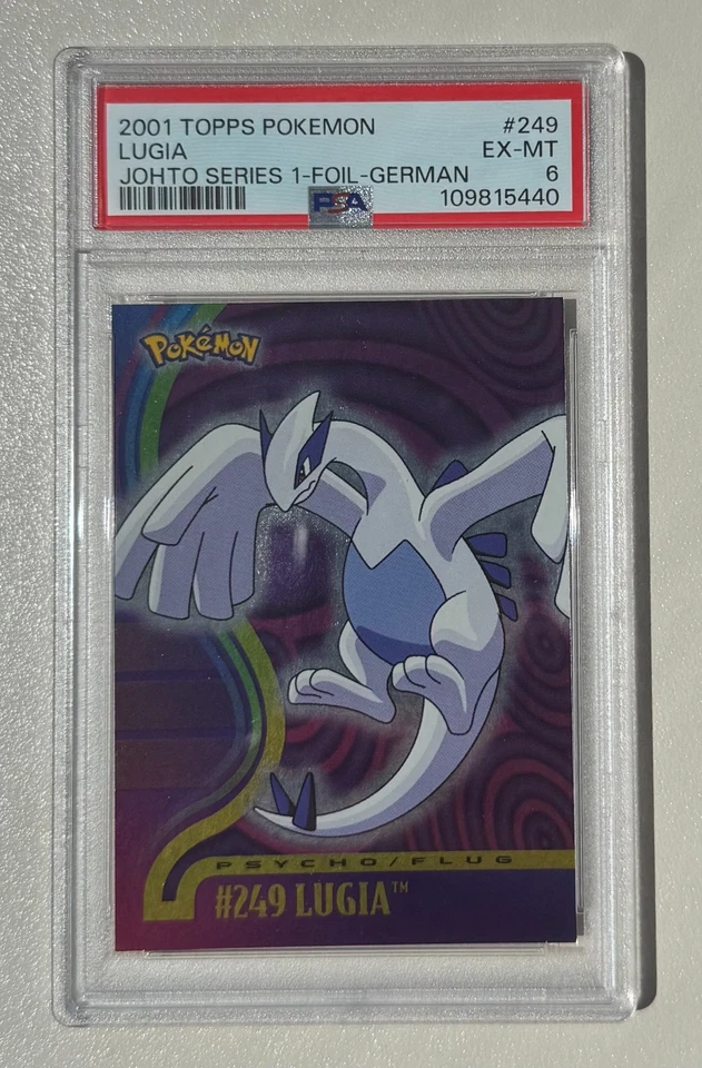Pokemon TOPPS Jotho series 1 - German Lugia #249  - PSA6 Pop1 - Image 1 of 3