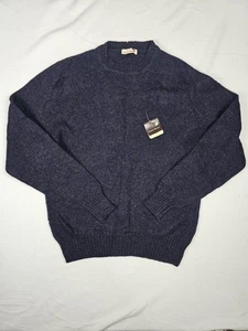 Vintage Stanley Blacker 100% Schurwolle anthrazit grau Pullover Made in Italy L - Bild 1 von 7