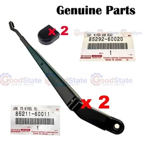 Genuine Toyota LandCruiser HZJ80 HDJ81 Front Windscreen Wiper Arm w Cover Kit - Picture 1 of 6