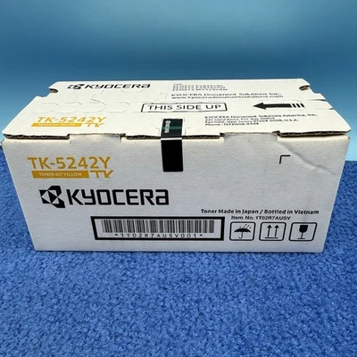 Cartucho de tóner amarillo genuino Kyocera TK-5242Y caja sellada OEM Foto 1 de 2