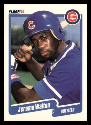 Jerome Walton 1990 Fleer #44 Chicago Cubs *078 - Image 1 of 2