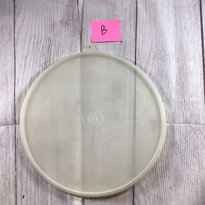 "Sello de tapa de repuesto esmerilado transparente Tupperware vintage de 9"" 230-27" - Imagen 1 de 12