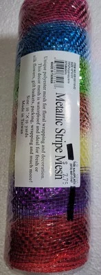 Holiday - Pride Crafts Deco Mesh 10 Inch X 10 Yards-Rainbow/Holiday Themed/Decor - Image 1 of 3