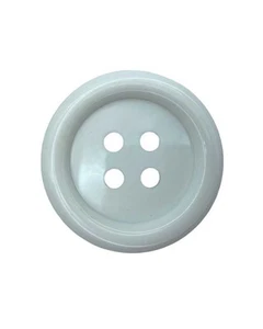 Bottone Tondo 4 Buchi Resina Plastica Bianco Grande 5,5 Cm BT-1310 - Imagen 1 de 3