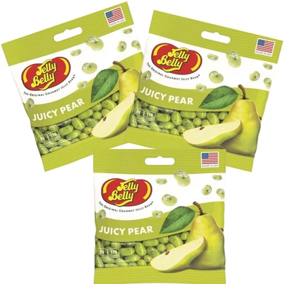 Jelly Belly Pear 3 Pack Gourmet Jelly Beans Juicy Fruit Flavor Candy Kosher - Image 1 of 2