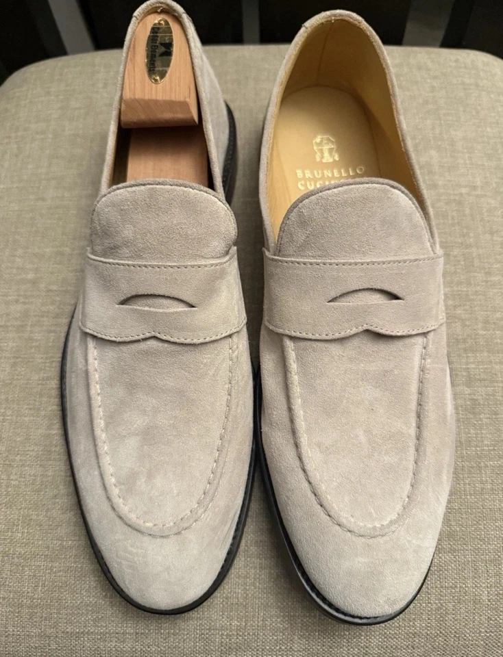 Mocasines de gamuza Brunello Cucinelli talla 43 EU 10 US Foto 1 de 4