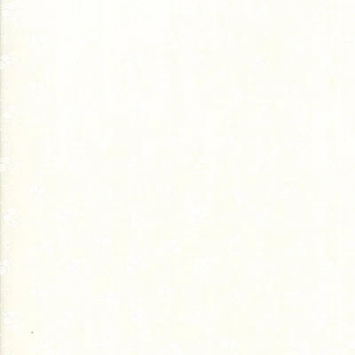 50" L x 43" W Remnant PORCELAIN  Tonal Floral Moda Quilt Fabric by 3 Sisters - Image 1 of 2