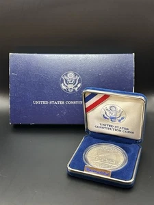 $1 US Silver Coin Commemorating the 200th Anniversary of the US Constitution - Picture 1 of 3