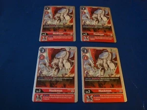 Digimon Huckmon ST12-04 R x 4 Foil NM/M Starter Deck 12 - Picture 1 of 2