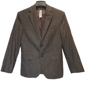 Banana Republic Slim Donegal Suit Jacket Men`s Wool Blend Size 38 Short Browm - Picture 1 of 10
