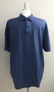JOS. A. BANK TRAVELER Men’s 100% Cotton Short Sleeve Polo Shirt Size XL Blue - Picture 1 of 9