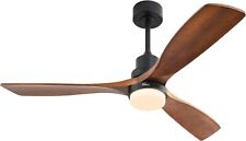 Sofucor 52 in. Indoor/Outdoor Wood Ceiling Fan with 6 Speed Remote Control