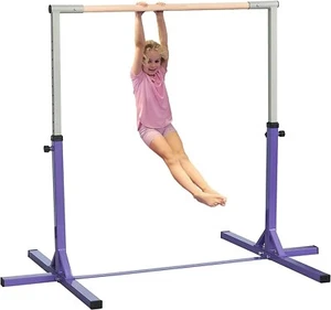 Gymnastic Bar Kids Adjustable Horizontal Kip Bars Home Gym Training Equipment - Picture 1 of 6