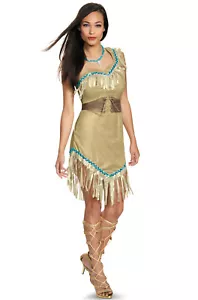 Disney Princess Pocahontas Deluxe Native American Indian Adult Costume - Picture 1 of 1