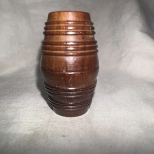 Early 18th century Georgian thimble holder - turned wood - 4cm high EXC - Picture 1 of 6