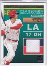 SHOHEI OHTANI GAME-USED JERSEY $$ Majestic Baseball Card LOS ANGELES ANGELS RARE