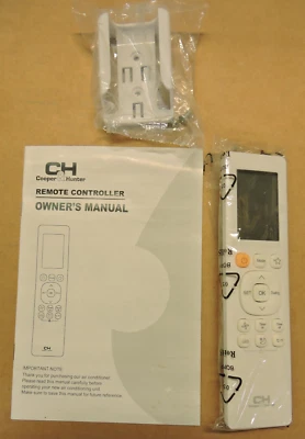 NEW Cooper Hunter Remote RG10F2(D2)/BGEFU1 Air Conditioner MrCool Midea Carrier - Image 1 of 4